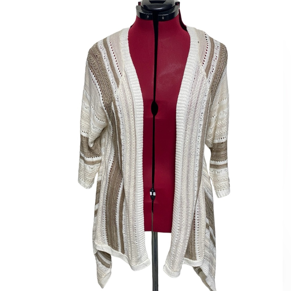 Torrid Plus Size Striped Sweater Cardigan